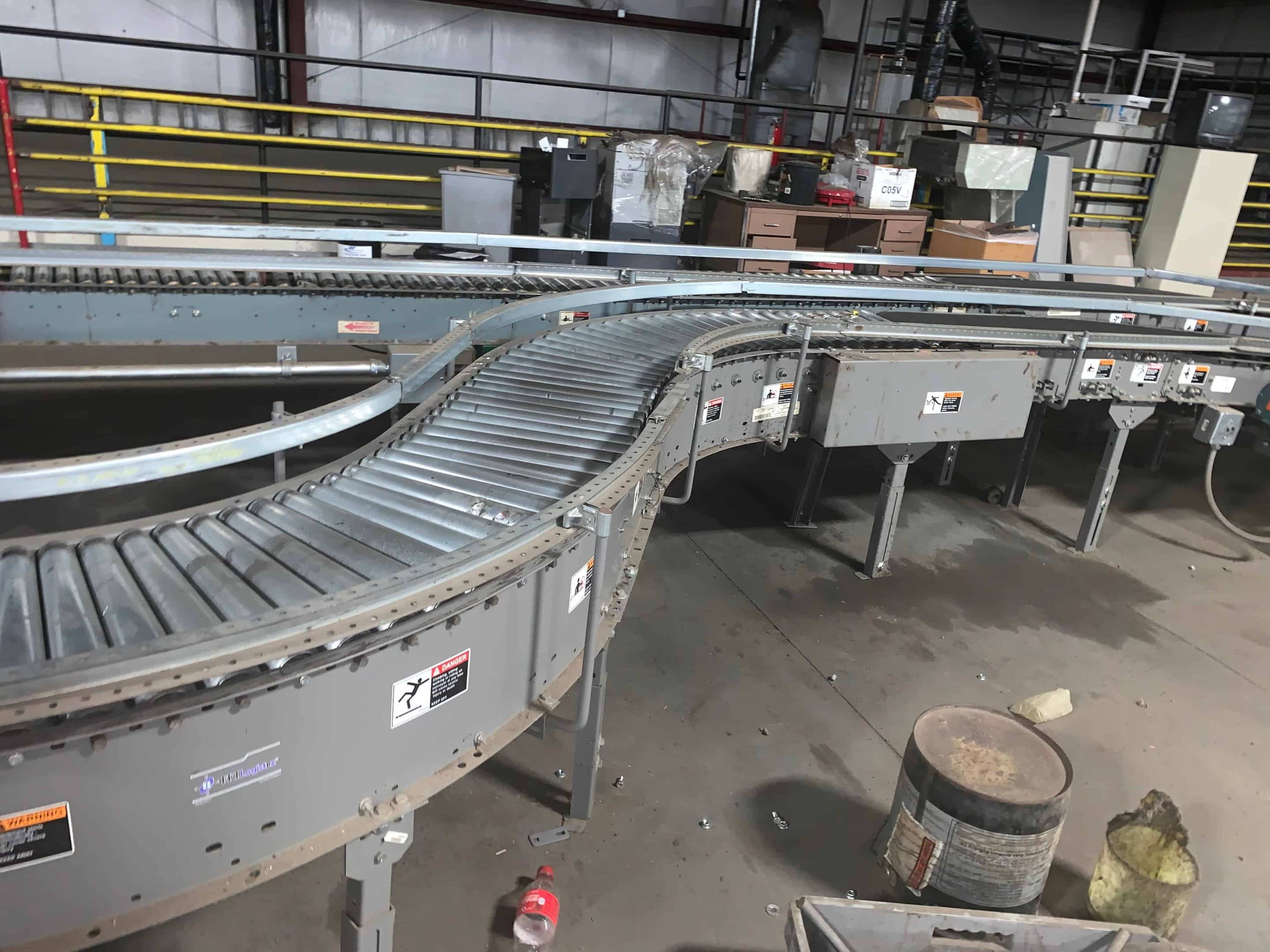 Warehouse Conveyor Systems Belt Ramp Roller Conveyors