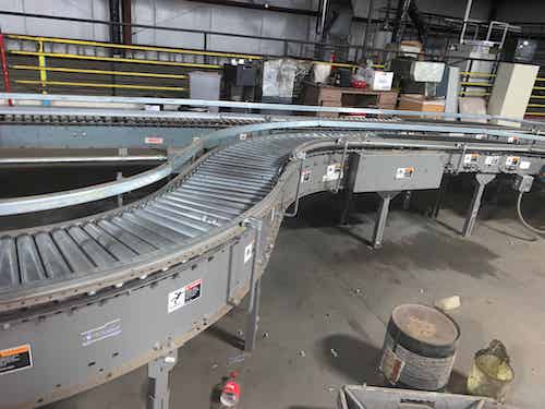 Warehouse conveyor belt