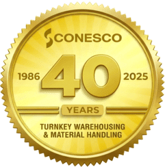 40 years anniversary badge design